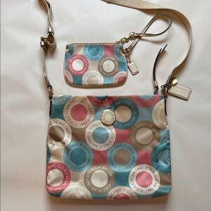 Coach Snaphead Legacy Colorful Crossbody Bag Set Multicolor